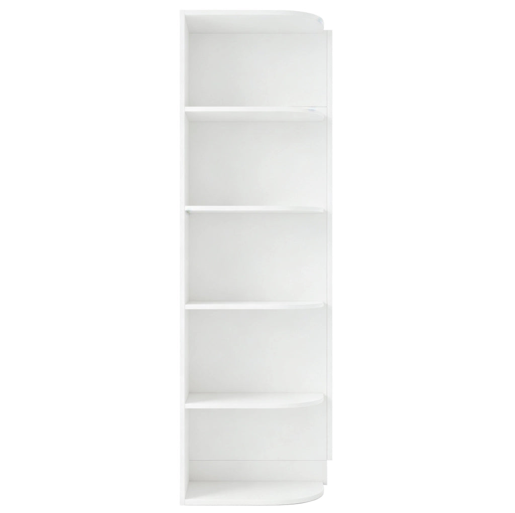 Armadio ULEVR 90x55x170 cm a 2 ante con ripiani e cassetti, MDF bianco