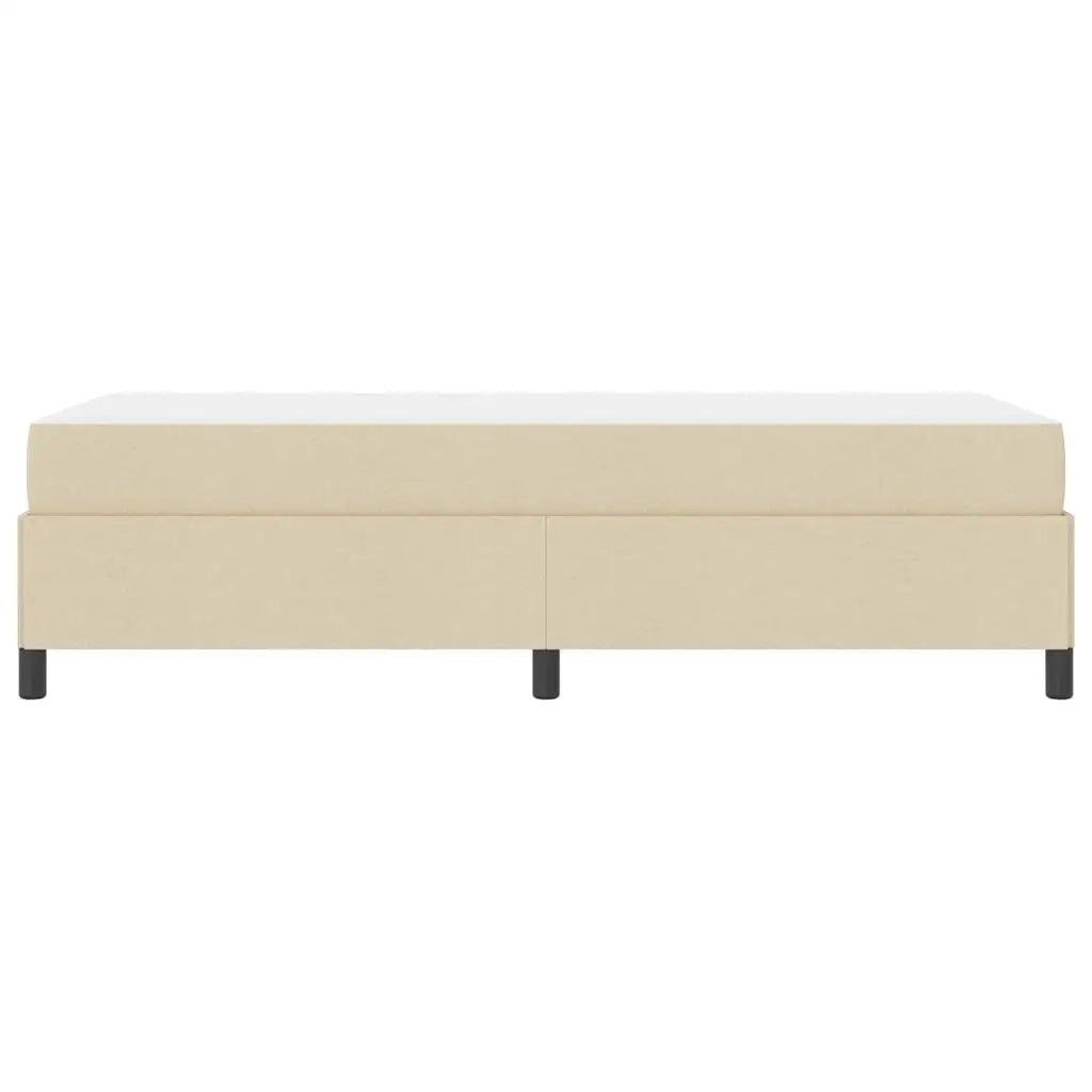 Letto a molle Crema 100 x 200 cm Tessuto 3398841