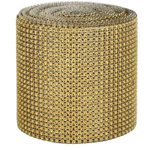 Decorazione per Matrimoni in Rame Galvanizzato a Maglia - 9 Metri - Giallo - Mesh