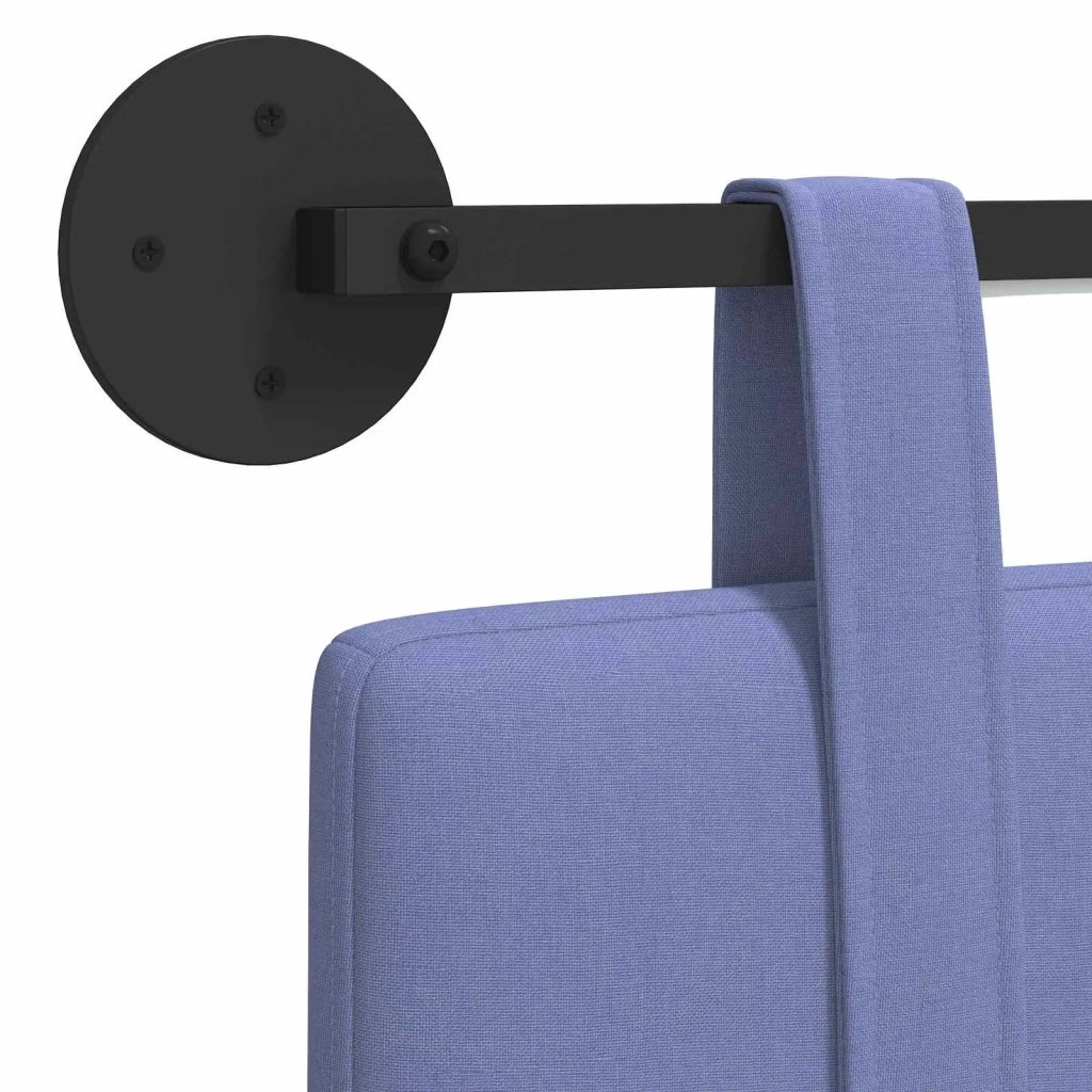 Testiera sospesa Con luce LED Blu jeans Tessuto 3423858