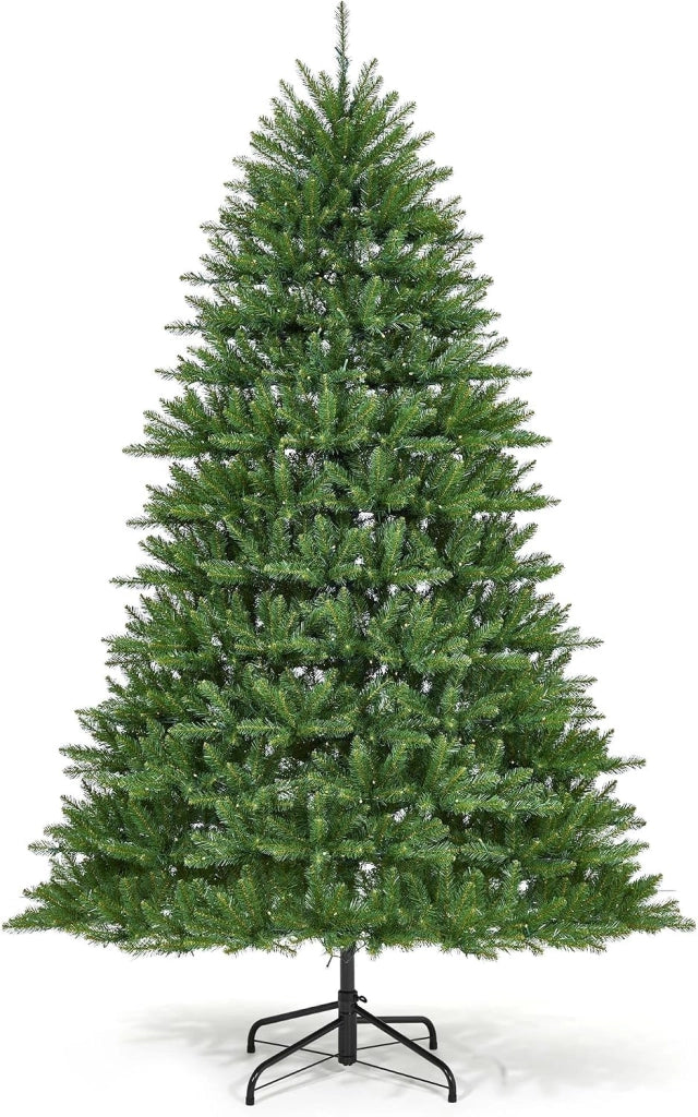 Albero di Natale Artificiale Effetto Abete 225 cm con 2257 Rami PE e PVC