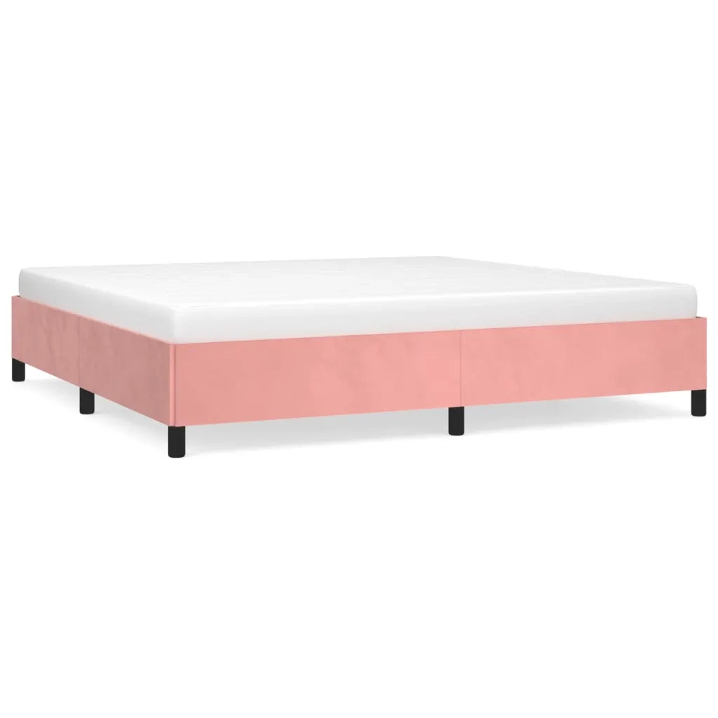 Giroletto-Struttura Letto Rosa 200x200 cm in Velluto 133024