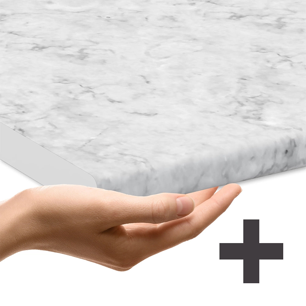Pannello frontale della lavastoviglie Fame-Line Bianco rustico/Bianco 60 cm, PL Marmo Vicco