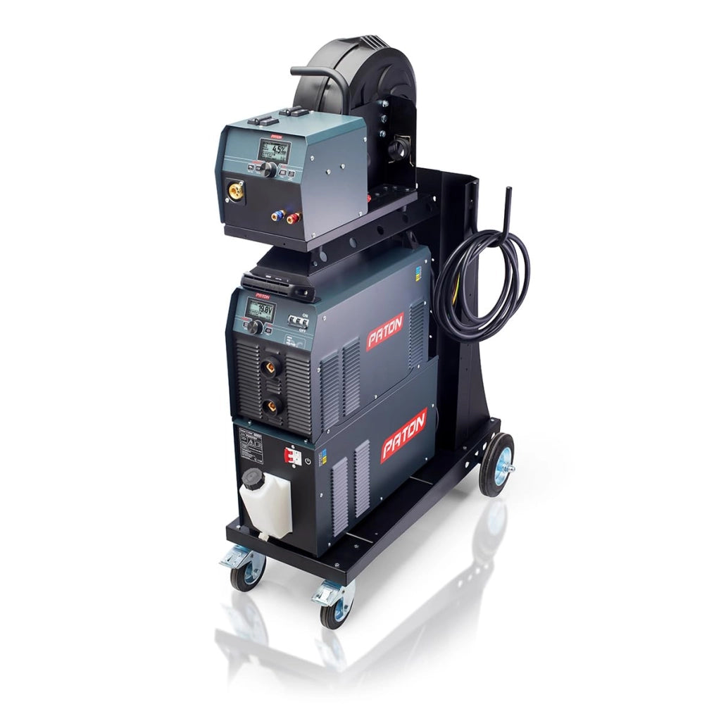 PATON ProMIG-500-15-4-400V WK Saldatrice industriale MIG/MAG 3 in 1 400 V kit 15-4 con trainafilo a 4 rulli e torcia MIG