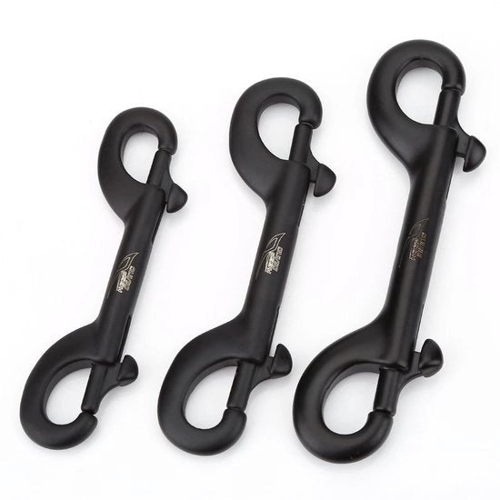 Furgone da immersione 90mm - Acciaio inossidabile - Doppia pinza - Anticorrosione - Attrezzatura subacquea - Funzione di facile utilizzo - Carabiner