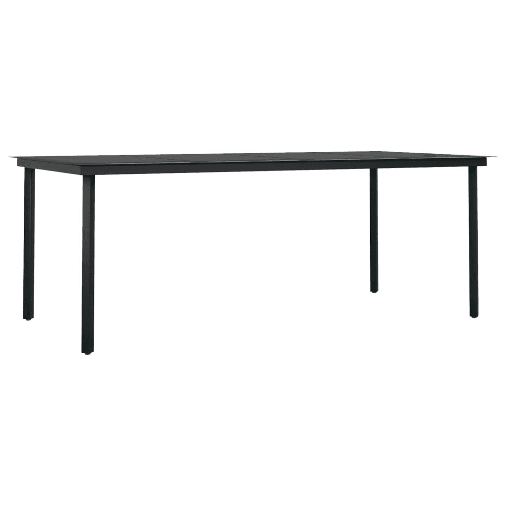 Set da Pranzo da Giardino 9 pz Nero 3099082