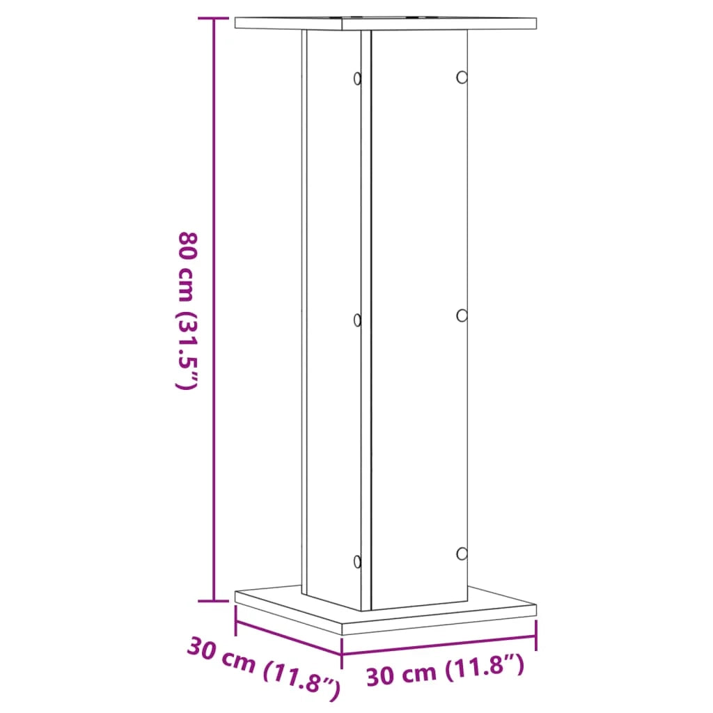 Portavasi mobili per fiori set da 2 legno ingegnerizzato Sonoma marrone 02_0045351