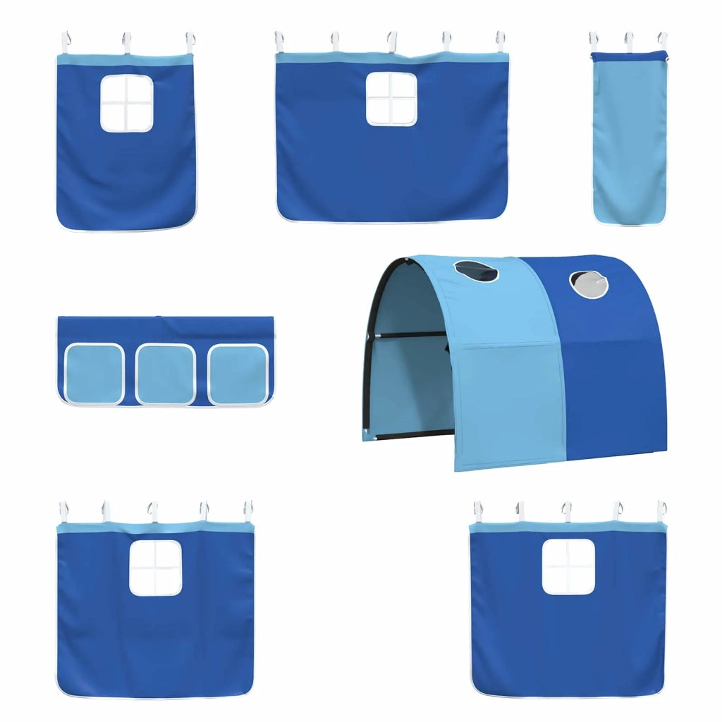 Struttura del letto loft per bambini Bianco e Blu 75 x 190 cm 42020857