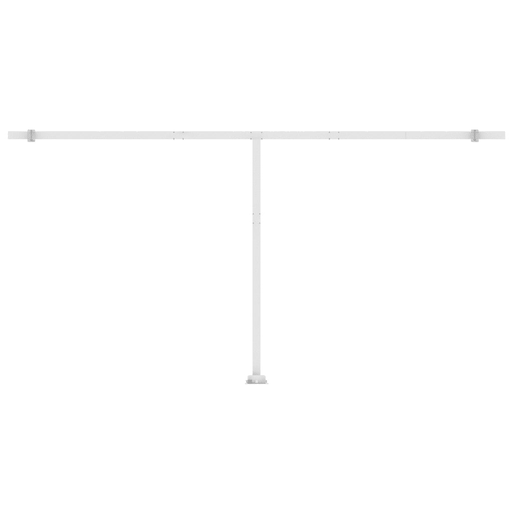 Tenda Automatica con Sensore Vento e LED 600x300 cm Blu Bianca 3069611