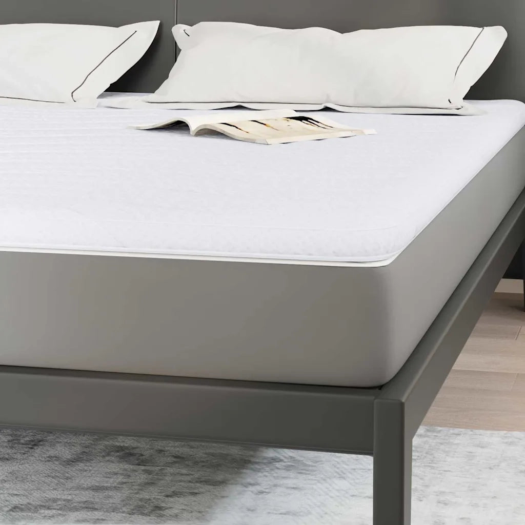 Topper per materasso Bianco 200 x 200 cm Tessuto a maglia 4106411