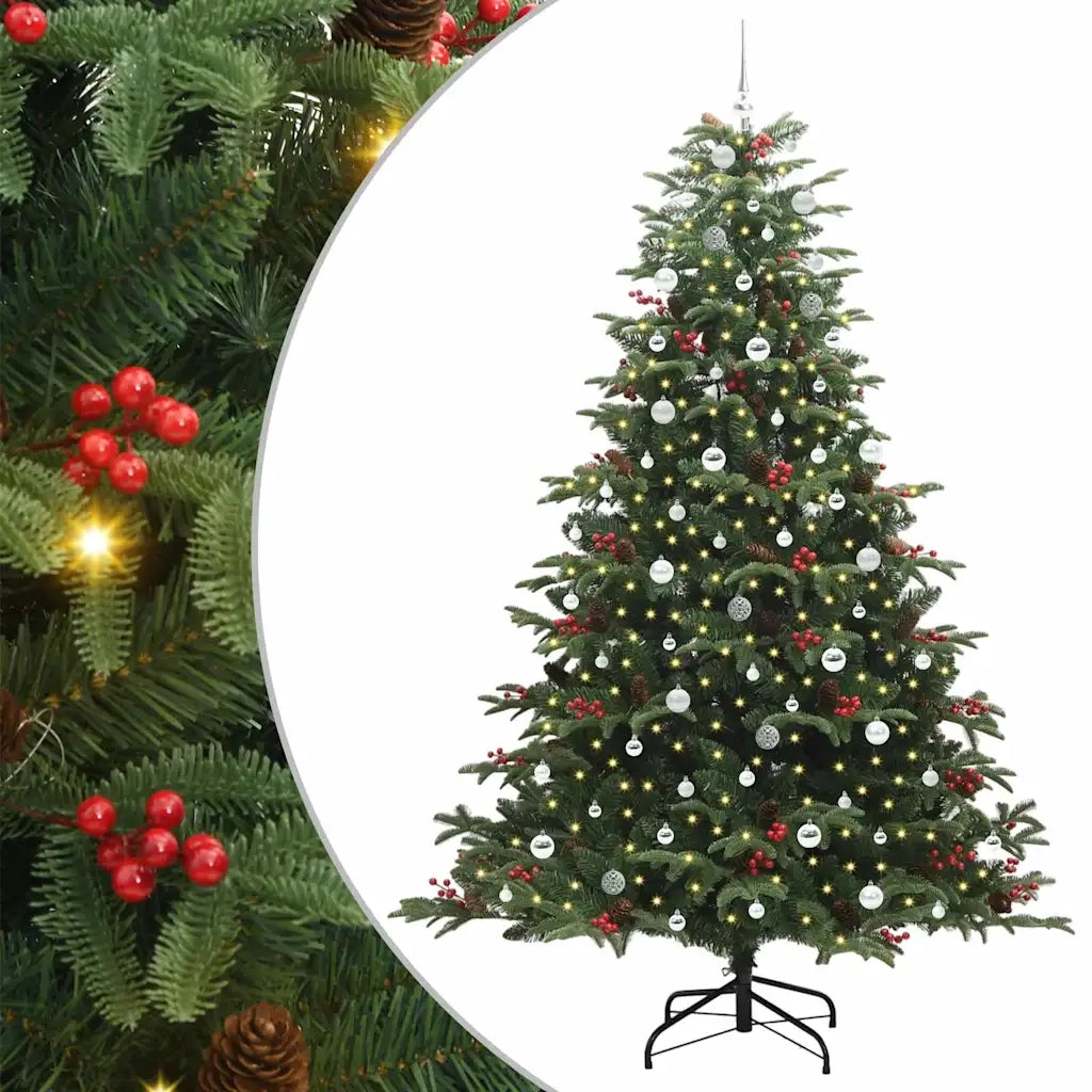 Albero di Natale artificiale con 300 LED Verde 240 cm 3395573