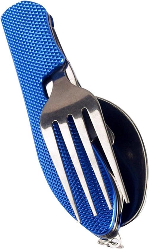 Servizio da campeggio multifunzionale - Opvouabile - Acciaio inossidabile - 4-in-1 - Verde - Campeggio - Pic nic - Adatto per uso all'aperto - Servizio da campeggio - Servizio da campeggio multifunzionale 4-in-1 - Verde