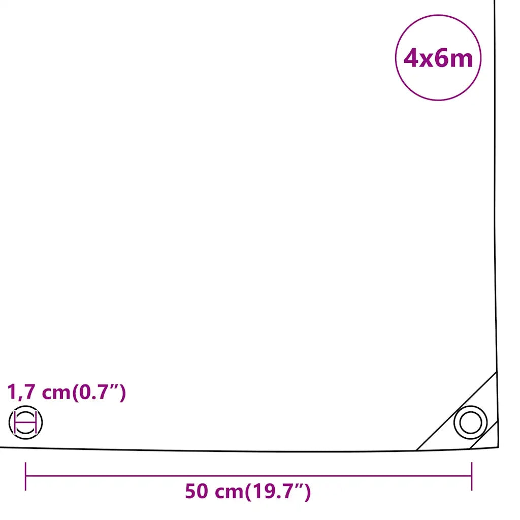 Telone Antracite 4x6 m 650 g/m2
