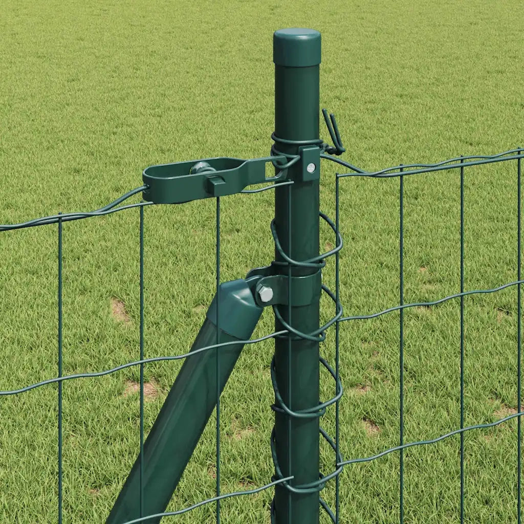 Recinzione con Posto Verde 0,8 x 25 m Acciaio e PVC