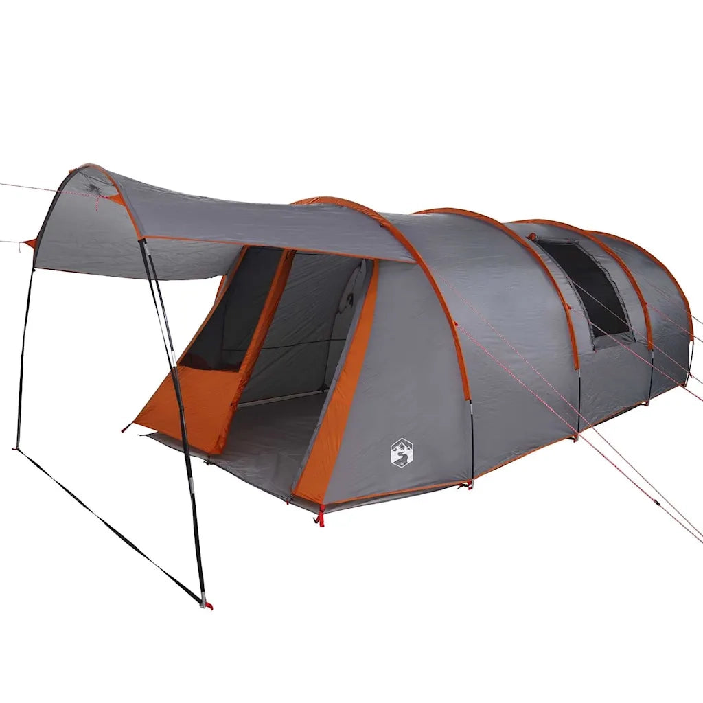 Tenda tunnel per 4 persone 4 persona Grigio e arancione 42004037