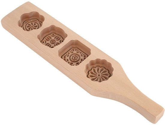 Forma tradizionale per torte in forma di luna - Forme per torte - Attrezzature per la cucina - Moulds di legno - Strumenti per la cottura - Forme per torte