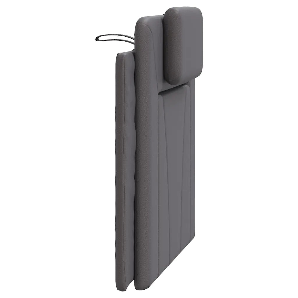 Cuscino Testiera Viana Grigio 80 cm in Similpelle 374763