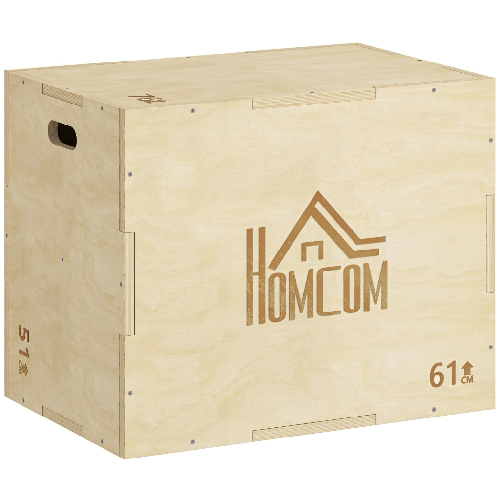 Box Jump Pliometrico 3 in 1 ¨C Xylo ¨C 51/61/76cm Legno