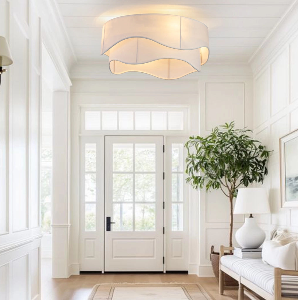 Ventilatore da soffitto ULEVR con luce, 6 velocit¨¤, controllo App Bluetooth e telecomando, oro e bianco