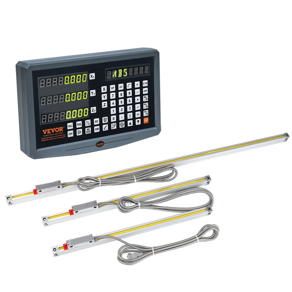 Visualizzatore Digitale DRO 3 Assi con Scale Lineari 400 450 950 mm per Fresa Tornio Officina SNS-3V-YE161838