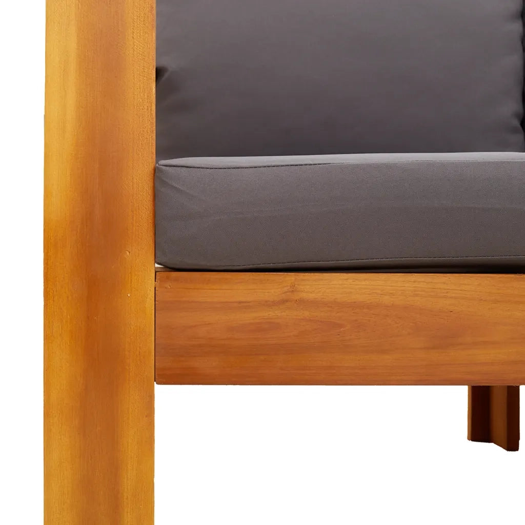 Set Divano da Giardino 5 pz con Cuscini Legno Massello Acacia 3214872