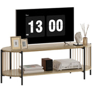 Mobile TV con ripiani aperti ¨C Minimal ¨C 124x43,5x41 cm colore naturale