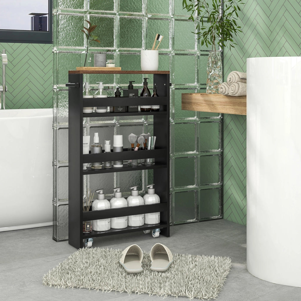 Carrello con 3 cassetti su ruote ¨C Minimal ¨C 51.5x13x80 cm