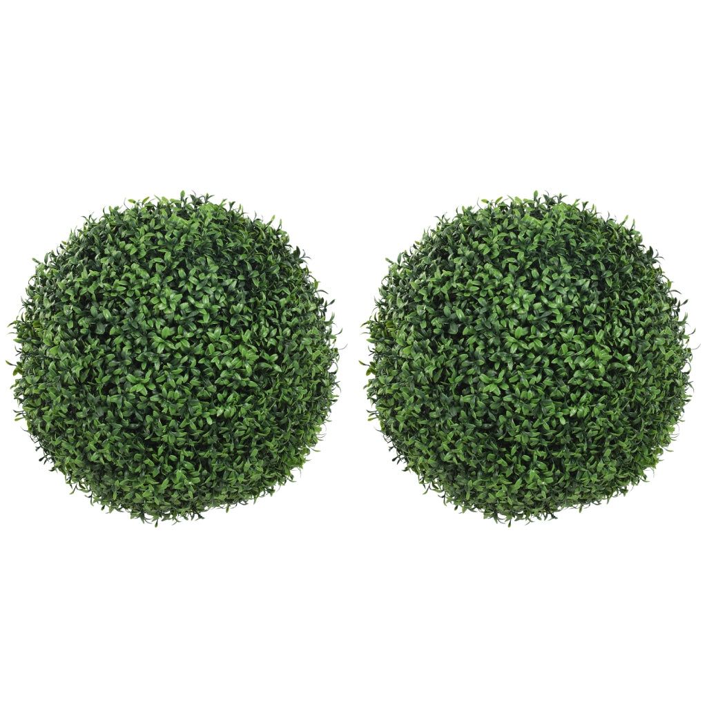 2 sfere di bosso artificiali in vaso ¨C Minimal ¨C 42 cm, interno/esterno