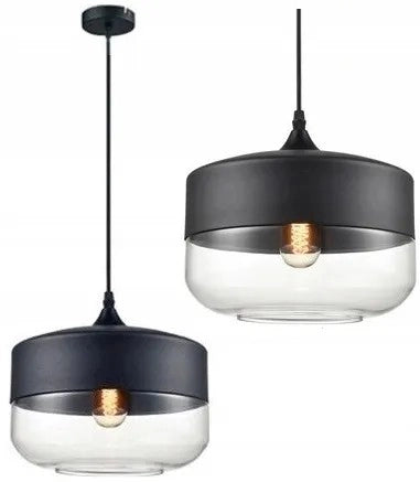 Lampada Da Soffitto Pensile Di Vetro Zenit D Black