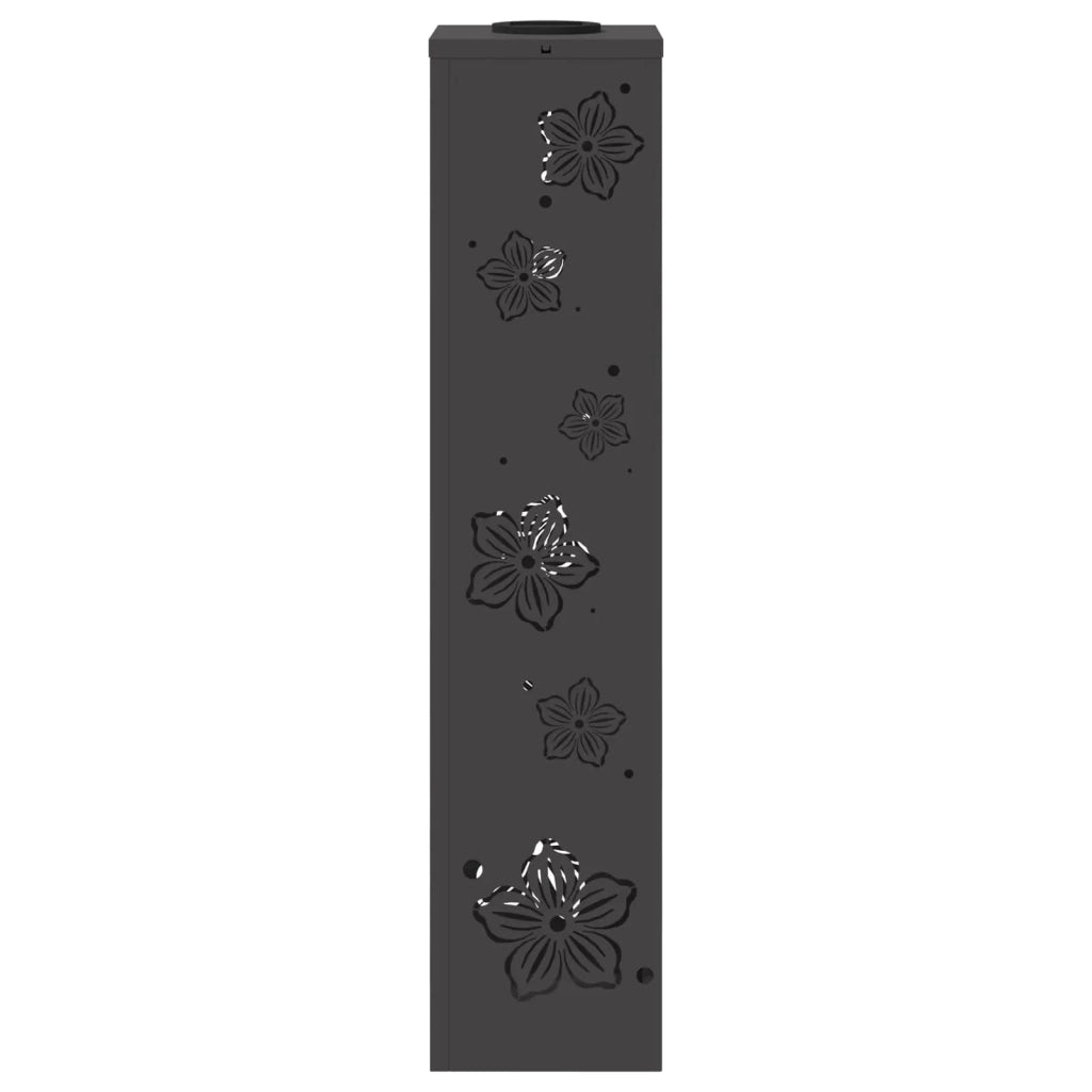 Faro LED solare per sentieri 2 pcs Nero 879744