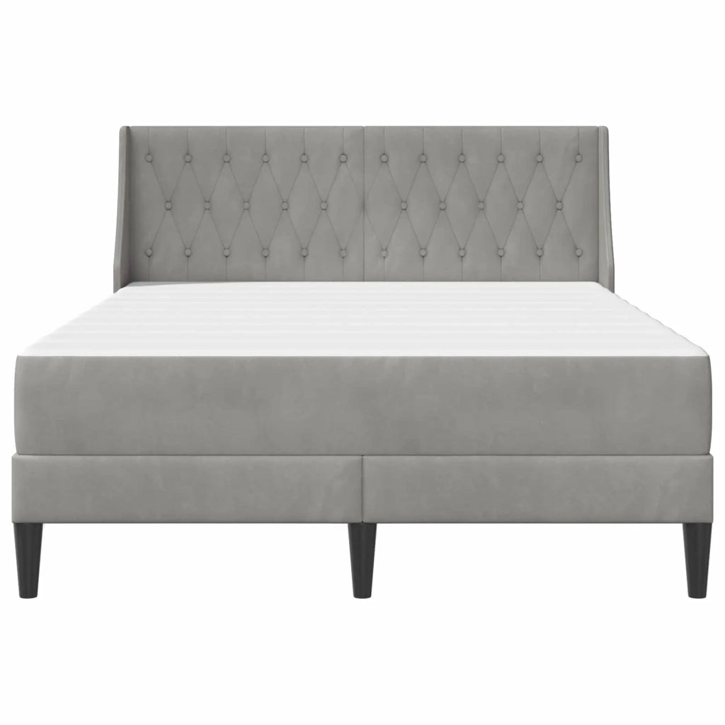 Struttura letto con materasso Grigio chiaro 140 x 200 cm 3414801