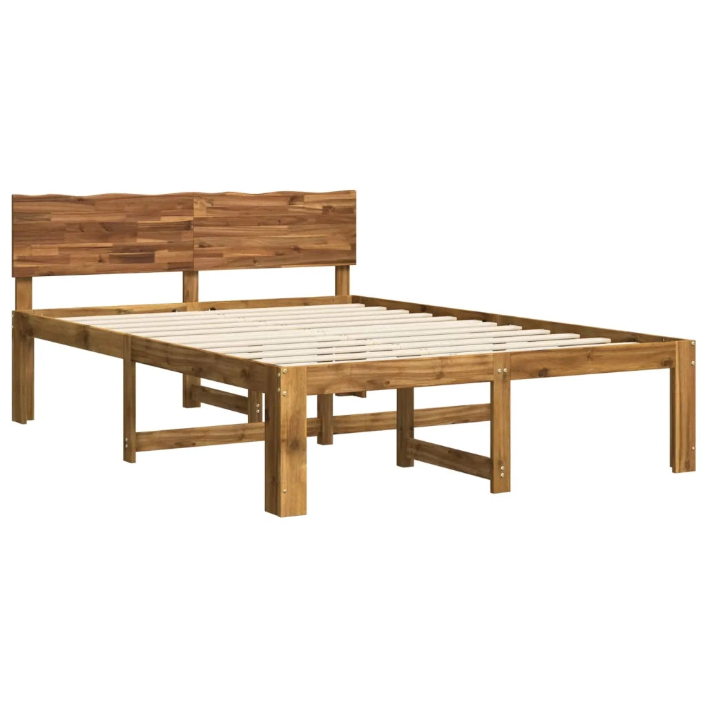 Letto matrimoniale con testiera ROSTOCK Naturale 135 x 190 cm 903447