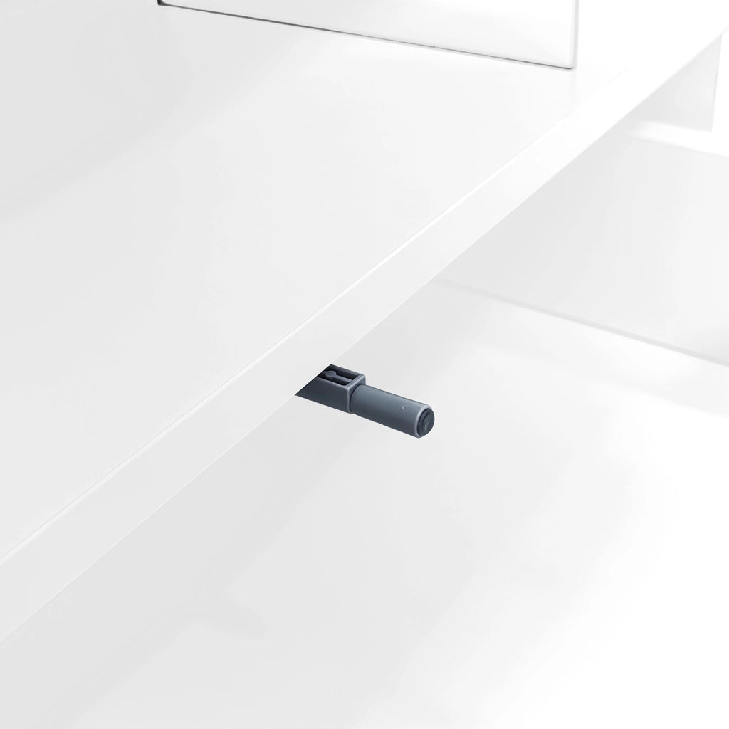 Mobile TV bianco lucido 160 cm con illuminazione LED