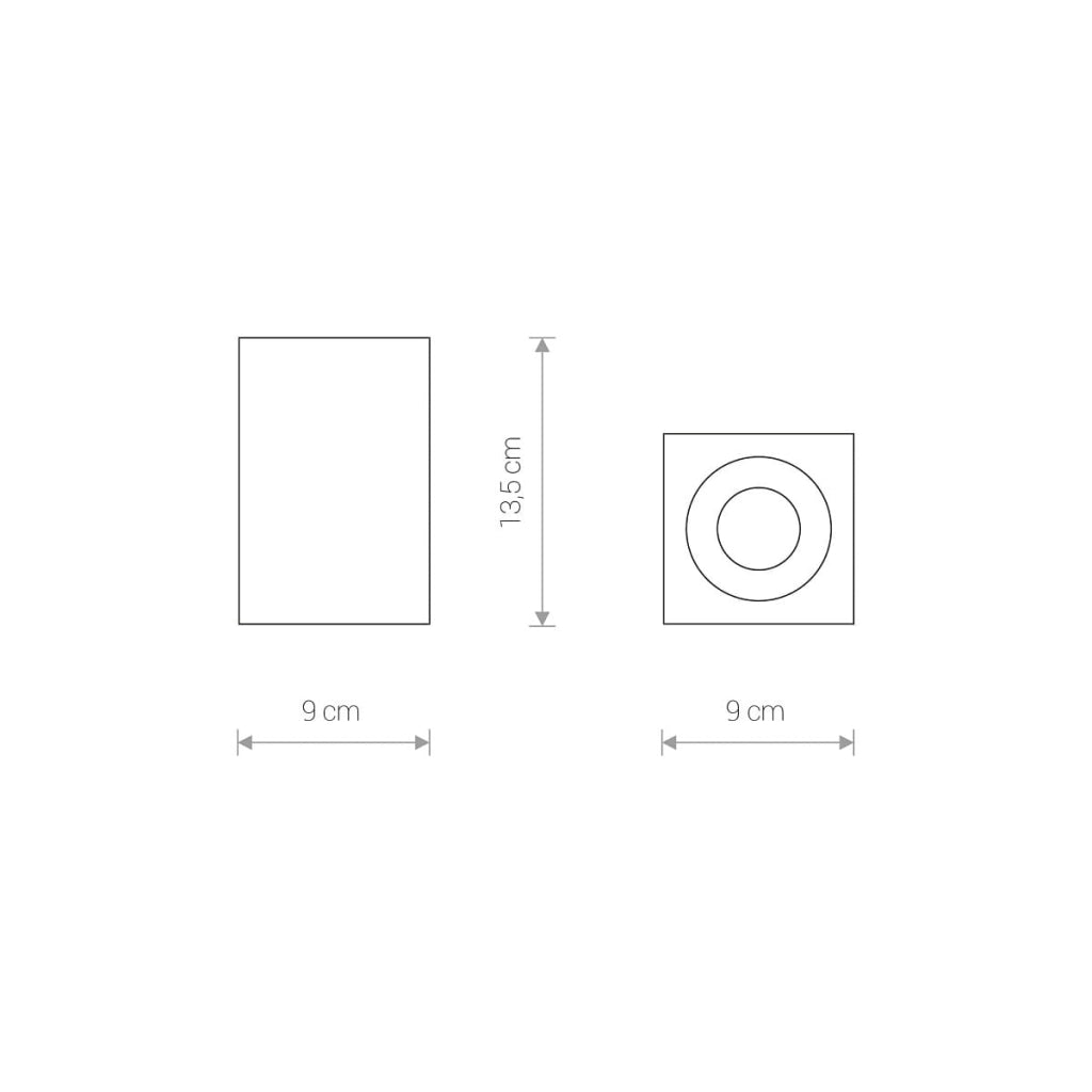 Spot soffitto Nowodvorski BRAVO nero alluminio IP54
