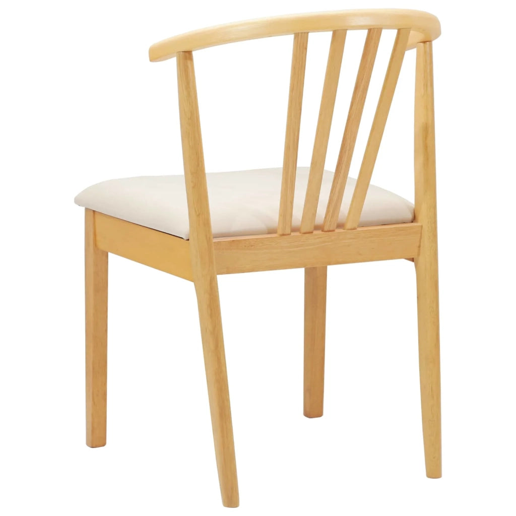 Sedia da pranzo 2 pcs Naturale e chiaro