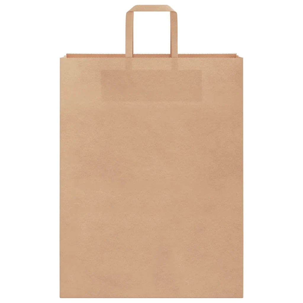 Sacchetti di Carta 50 pz con Manici Marrone 32x12x42 cm 4101802