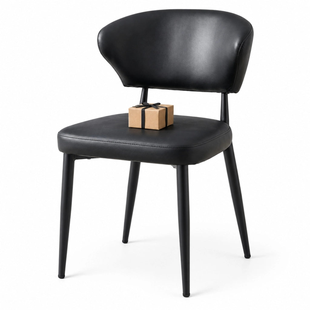 Set tavolo rotondo Ø100 cm con sedie nere