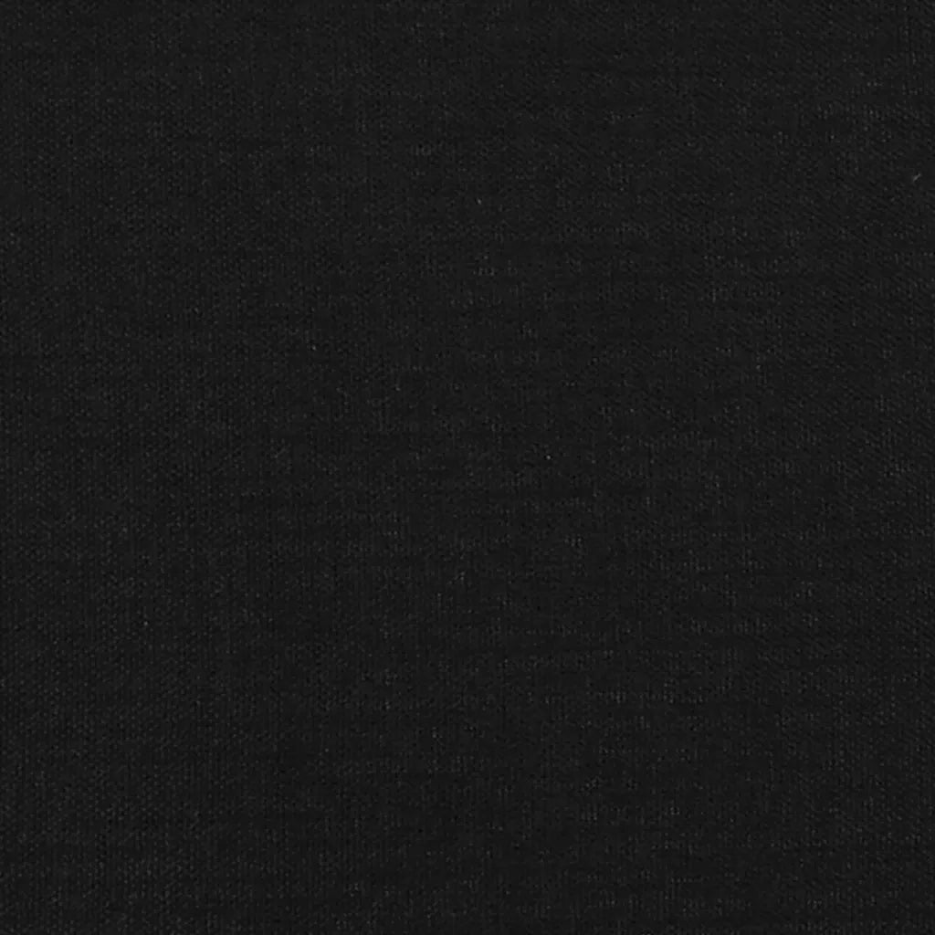 Testiera | Testata Nera 90x5x118/128 cm Tessuto