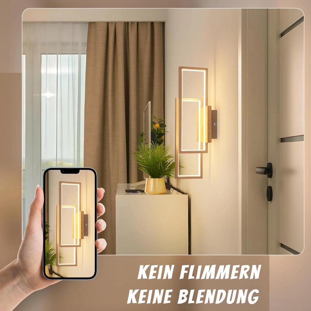 ZMH Plafoniera LED 24W plafoniera moderna per soggiorno bianco caldo 3000K adatta per camere da letto cucine e corridoi