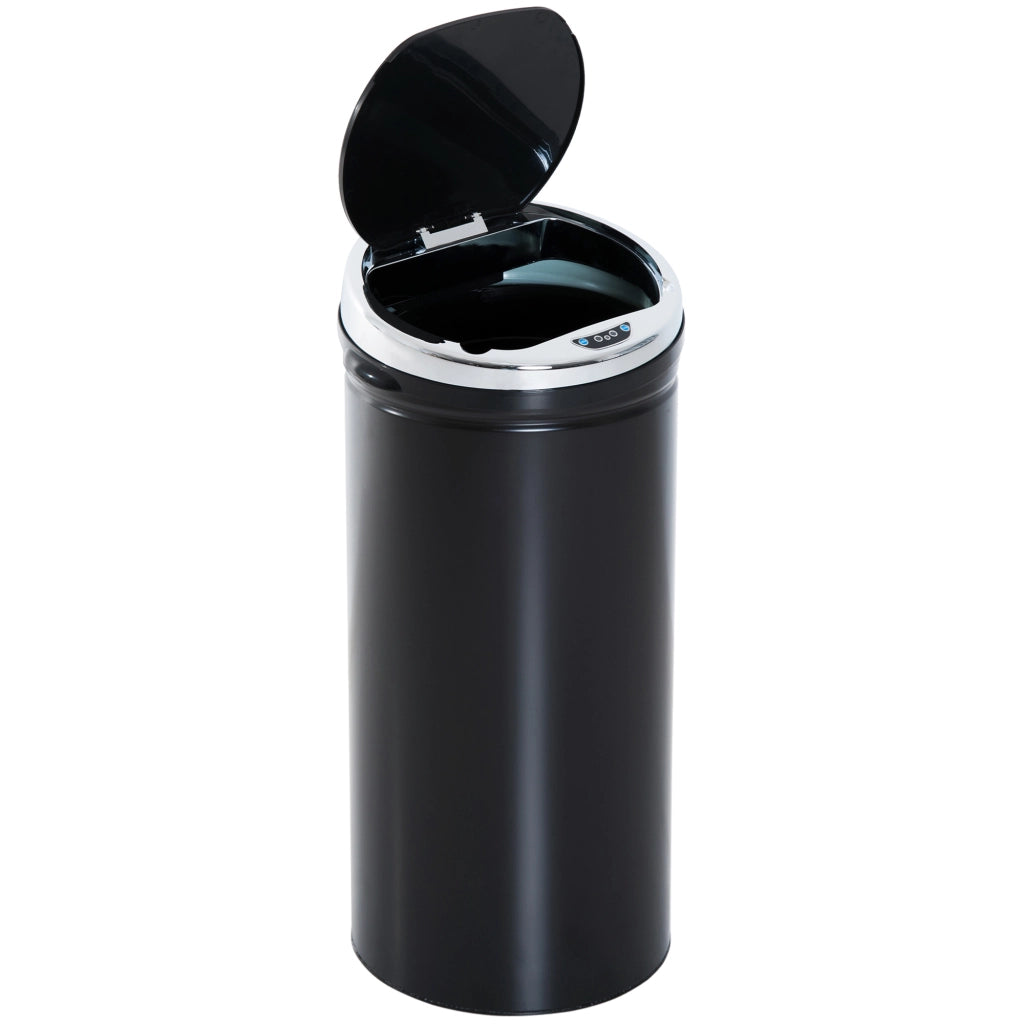 Cestino automatico 42L ¨C Minimal ¨C nero, acciaio