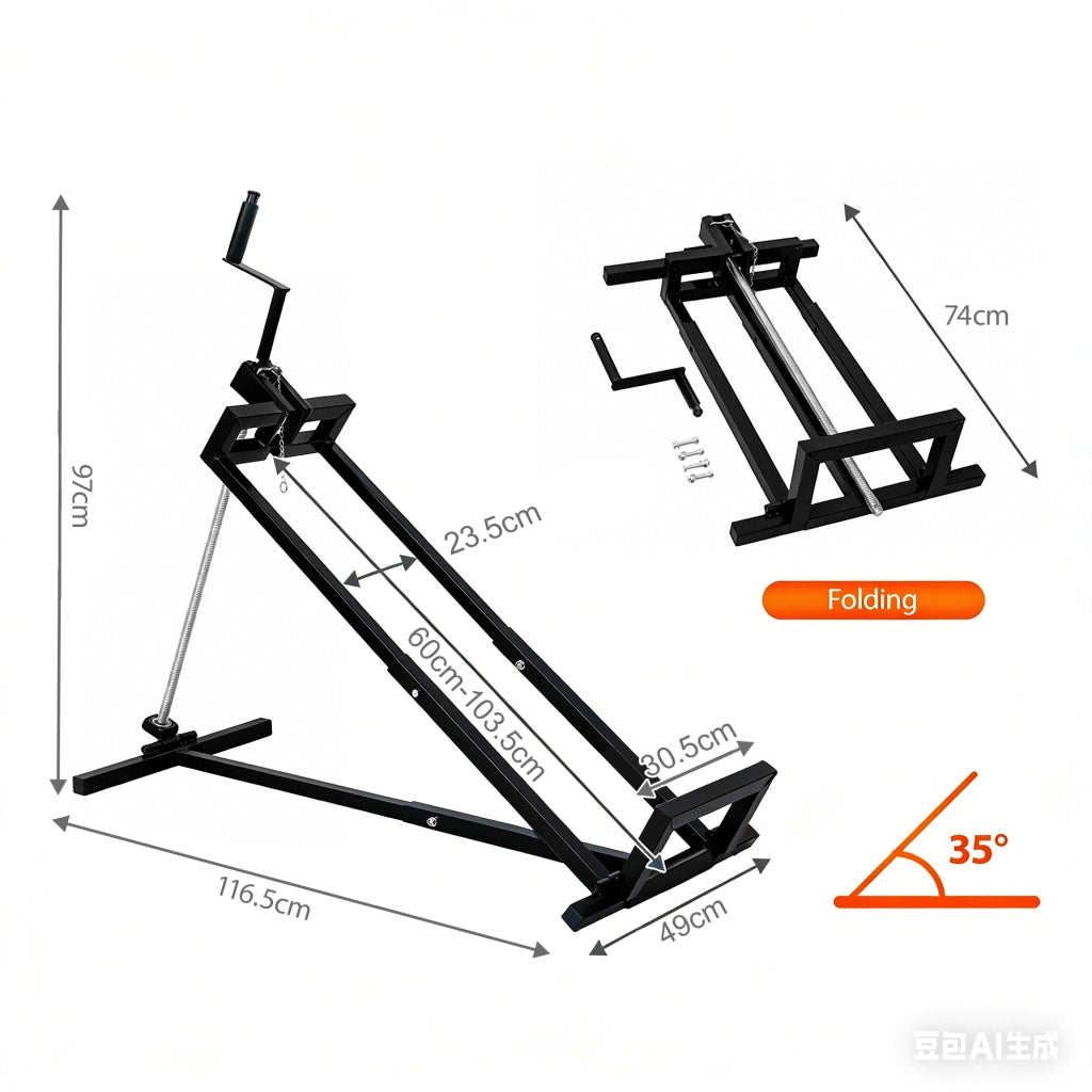 Cavalletto di riparazione per tosaerba, piattaforma di sollevamento pieghevole in acciaio resistente per tosaerba, capacit¨¤ di sollevamento 400 kg, ca