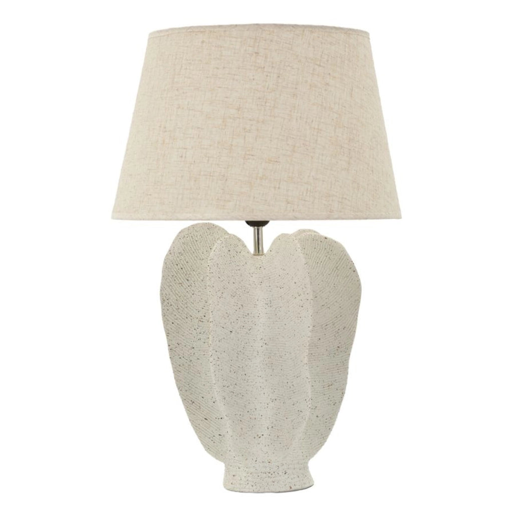 Lampada da Tavolo VKH1130, Bianco, Poliresina, 40x40x63 cm