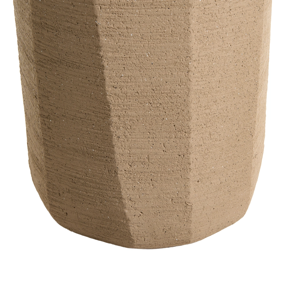 Vaso per piante in cemento e fibra di vetro tortora 33 x 50 cm da interno ed esterno