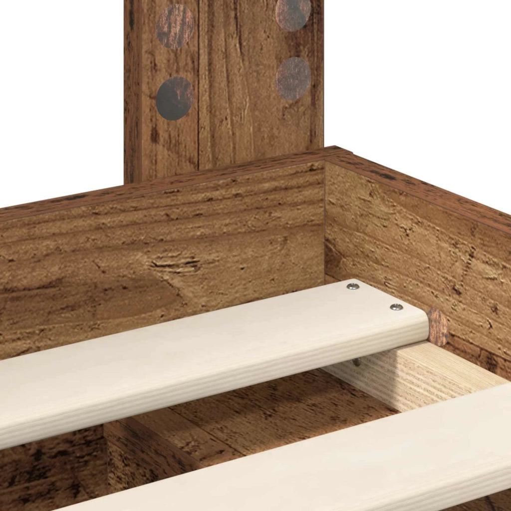 Struttura del letto-Giroletto Legno vecchio 75 x 190 cm Pino massello 356931