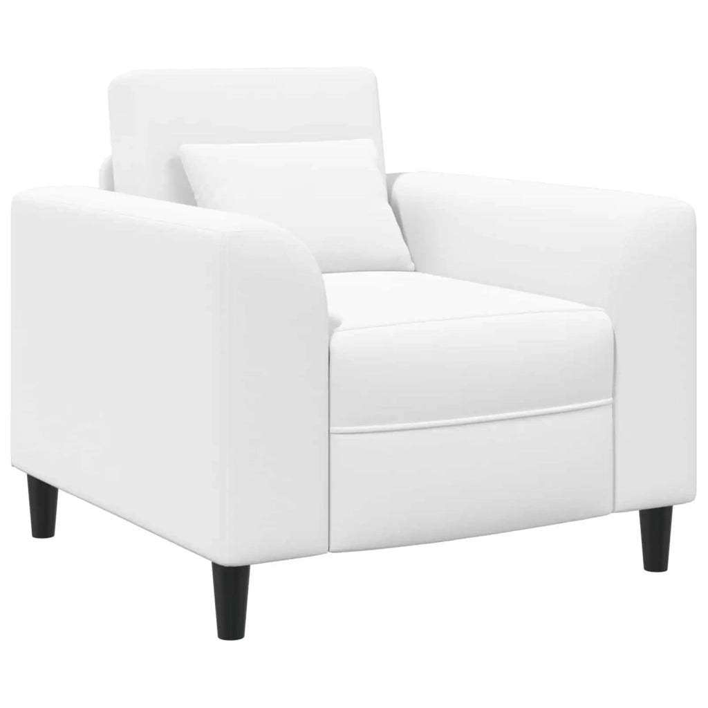Divano Sedia-Poltrona Bianco Tessuto 396288
