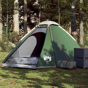 Tenda da Campeggio a Cupola per 4 Persone-Tenda per Escursionismo Verde Impermeabile 971409