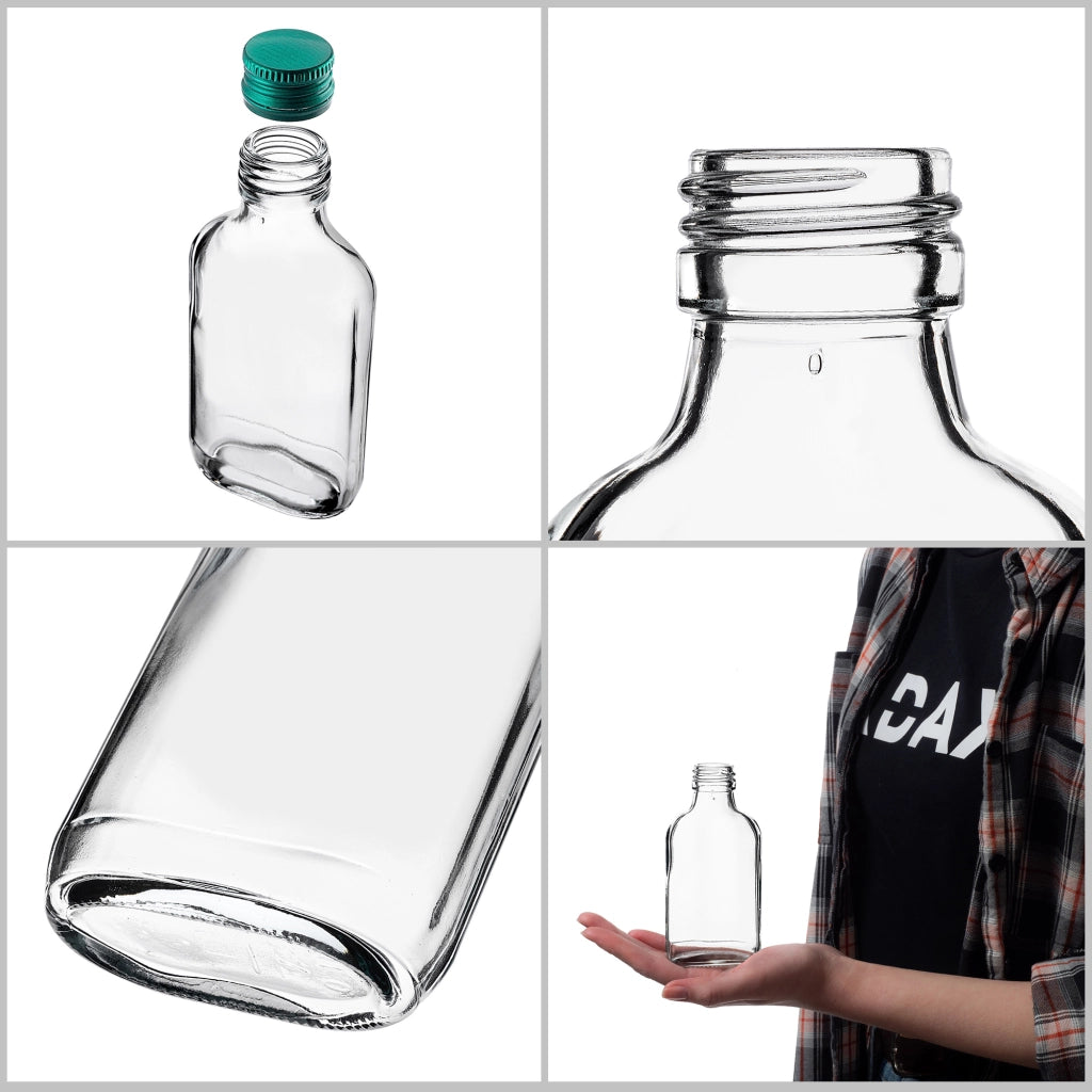 KADAX Flask Bottle 100ml Con Tappo Verde 50pz.