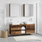 Set di mobili per il bagno 5 pz Legno antico 3406853