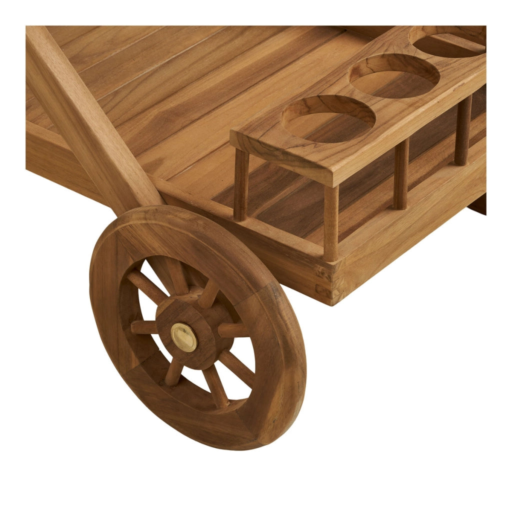 Carrello Pasaku, Marrone, Legno, 50x86x81 cm