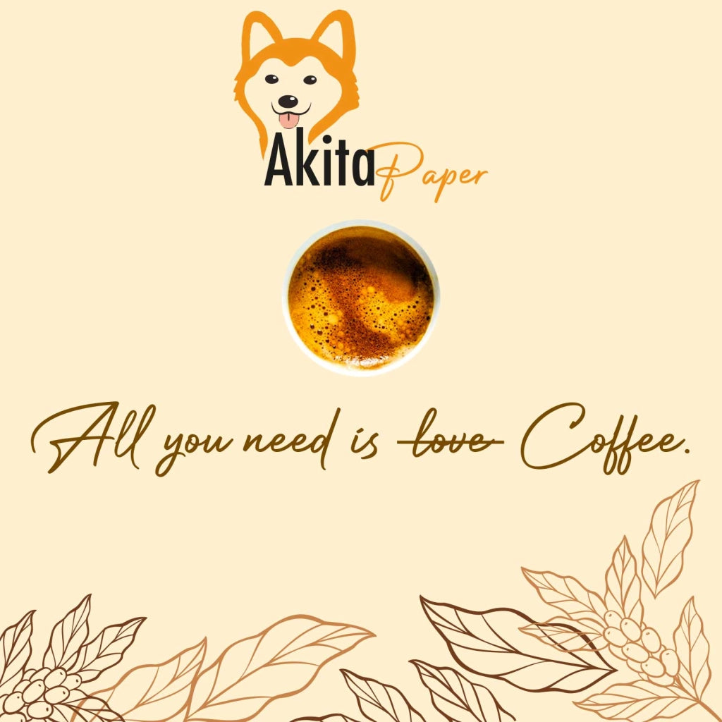 Akitaink 1000 Bicchierini Caffe e 1000 Palette